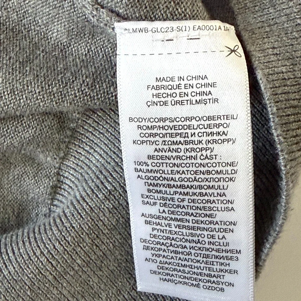 Polo‎ Ralph Lauren Mens XL Grey Pima Cotton V-Neck Sweater Heathered Pony Logo
